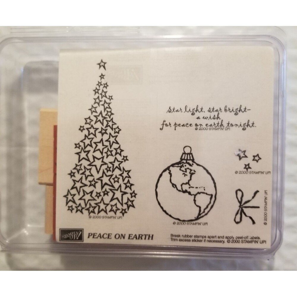 Stampin' Up Peace On Earth Stamper Kit Set of 5 New Retired 2000 Crafts Cards ++